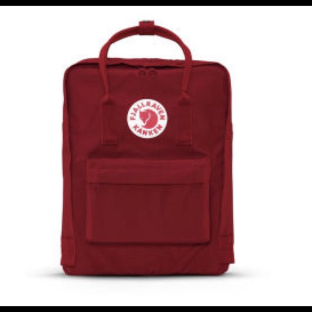 New Fjallraven Kanken Backpack in Ox Red